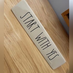 Rae Dunn desk plaque